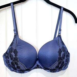 NWOT New, Unworn Blue Maidenform push-up Bra 36C 05809/05809J RN# 15763